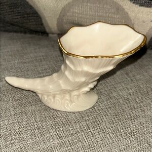 Lenox Cornucopia with Gold Trim